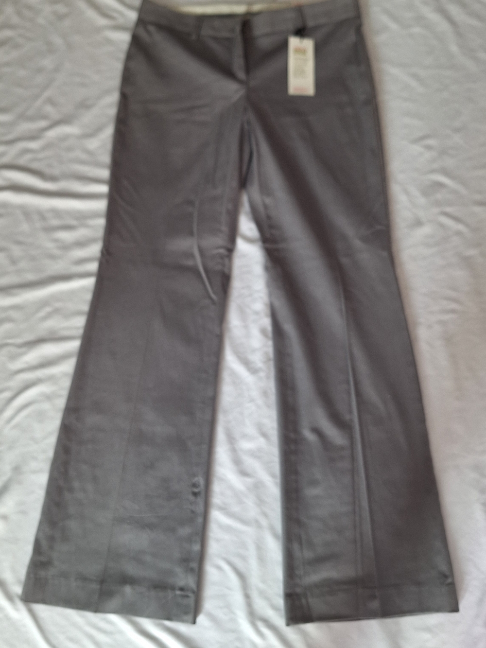 NWT Express Editor Womens Gray Dress Pants With Back Pockets Size 6